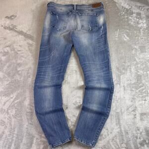 Diesel Blue Eyecon 2016/1 Edition Mens Sz30 Slim Fit Distressed Denim Faded Jean